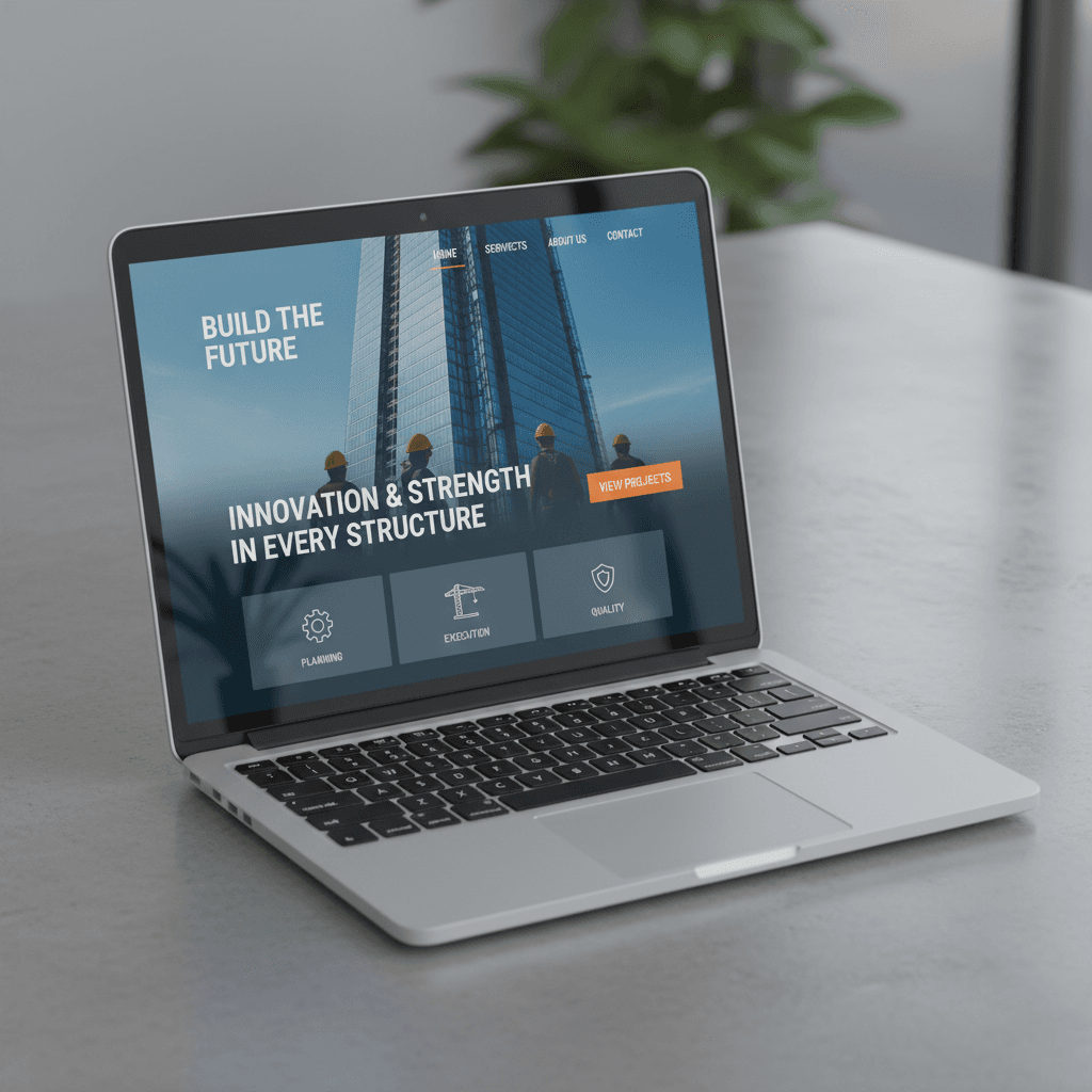 Sitio web profesional para negocio de construcción